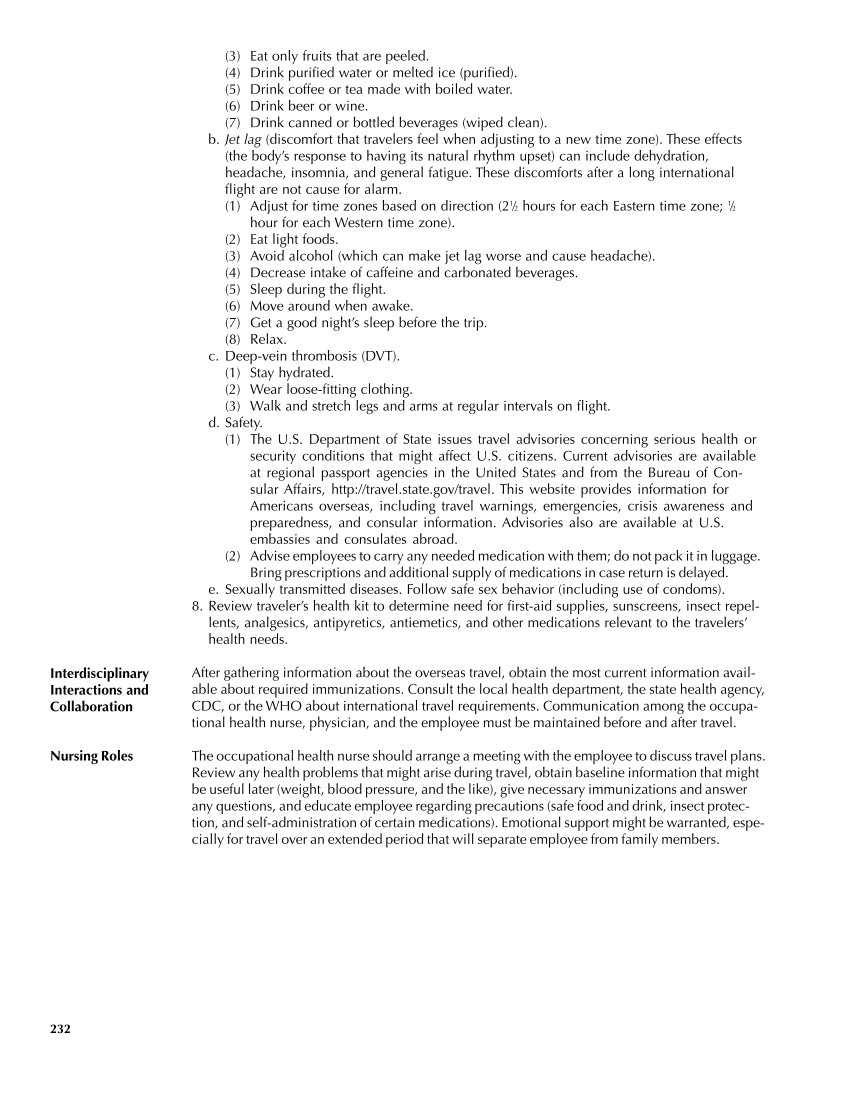 Occupational Health Nursing Guidelines for Primary Clinical Conditions, Fourth Edition page 232