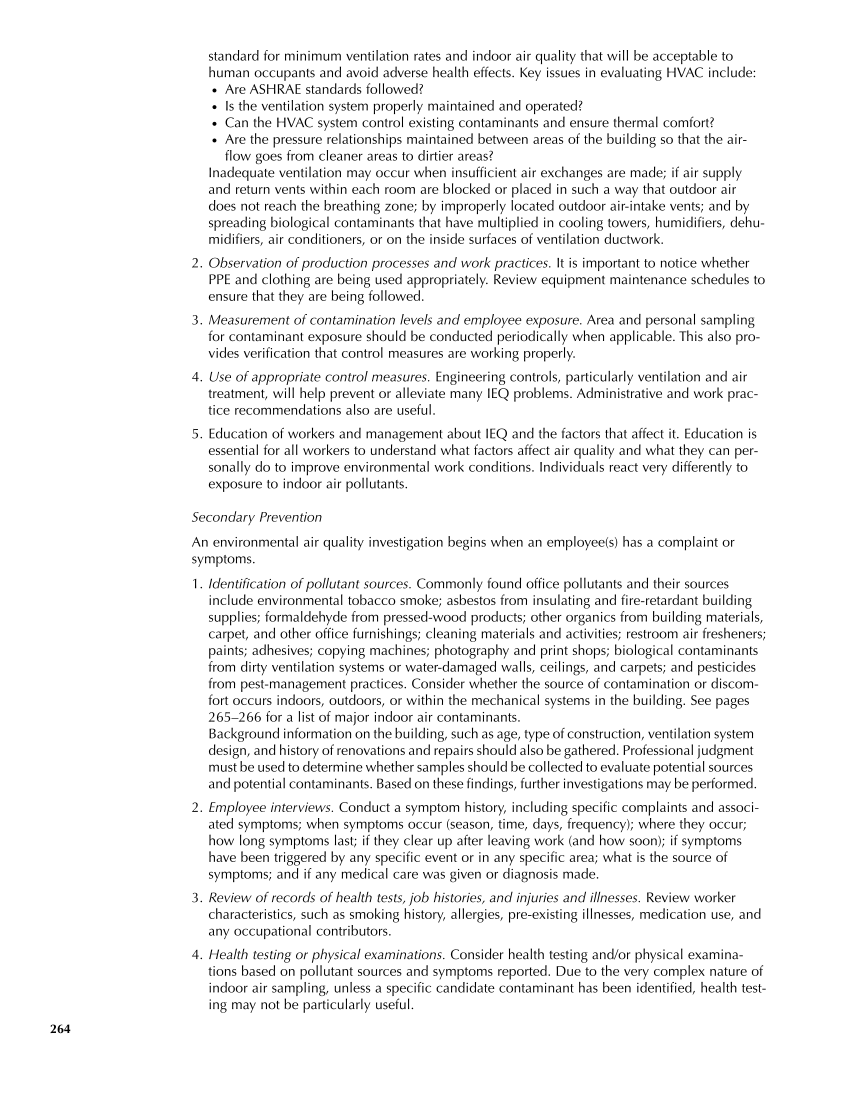 Occupational Health Nursing Guidelines for Primary Clinical Conditions, Fourth Edition page 264
