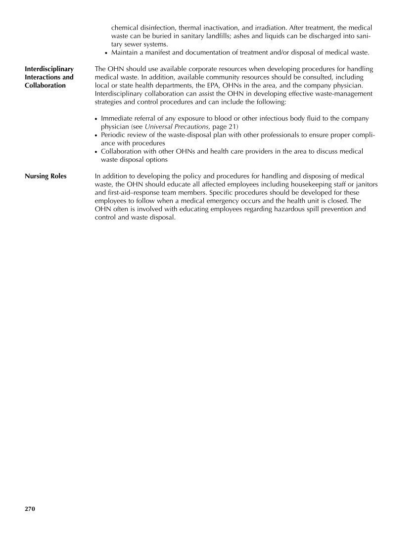 Occupational Health Nursing Guidelines for Primary Clinical Conditions, Fourth Edition page 270
