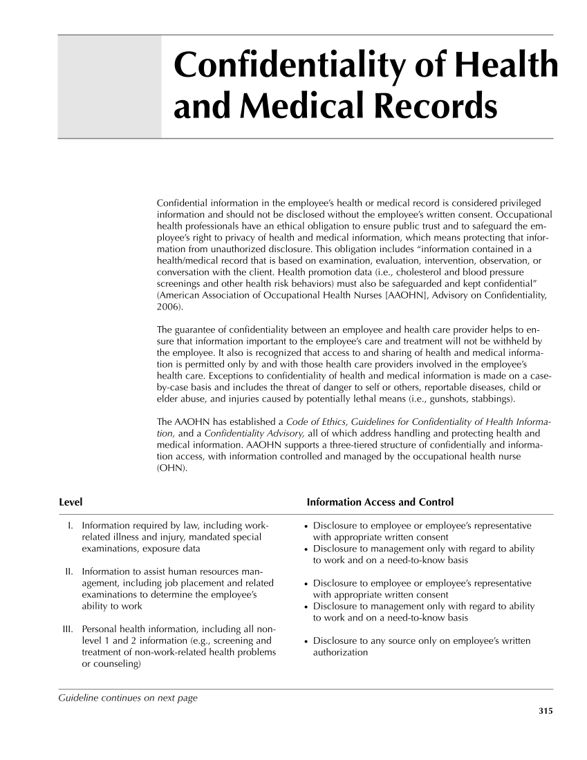 Occupational Health Nursing Guidelines for Primary Clinical Conditions, Fourth Edition page 315