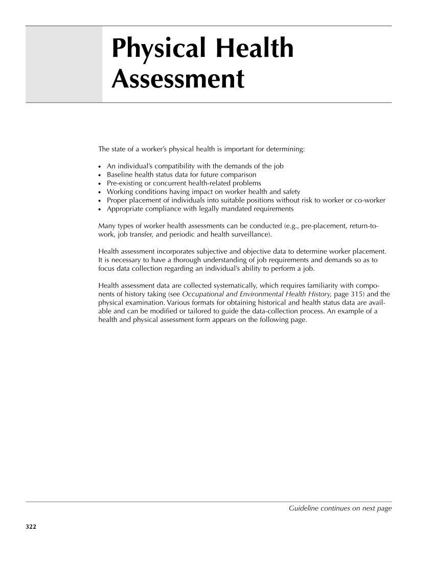 Occupational Health Nursing Guidelines for Primary Clinical Conditions, Fourth Edition page 322